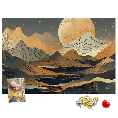 Tableau de liège paysage artistique moderne