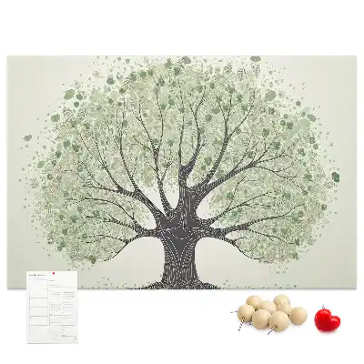 Tableau d’affichage en liège Chêne puissant nature