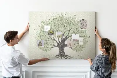 Tableau d’affichage en liège Chêne puissant nature