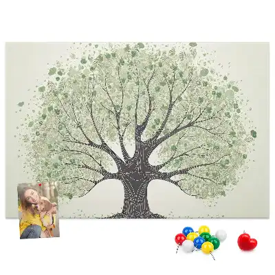 Tableau d’affichage en liège Chêne puissant nature
