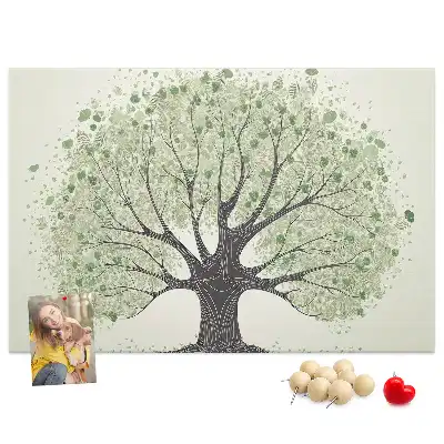 Tableau d’affichage en liège Chêne puissant nature