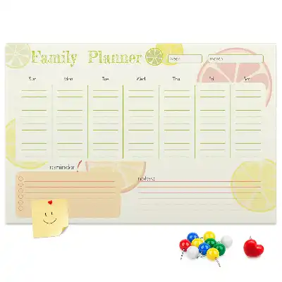 Tableau en liège déco Planificateur familial