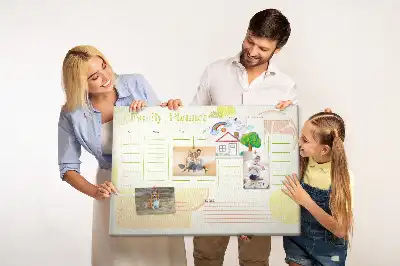 Tableau en liège déco Planificateur familial