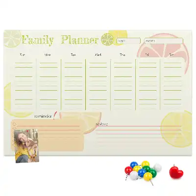 Tableau en liège déco Planificateur familial