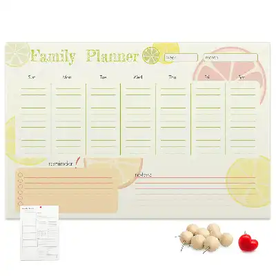 Tableau en liège déco Planificateur familial