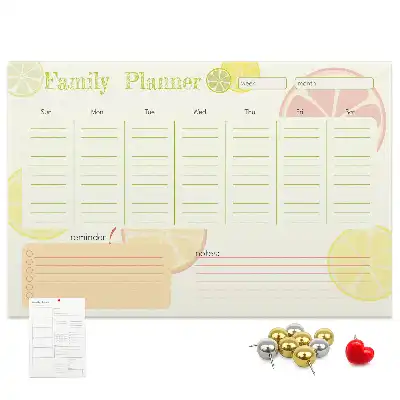 Tableau en liège déco Planificateur familial