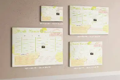 Tableau en liège déco Planificateur familial