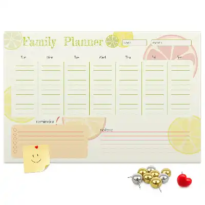 Tableau en liège déco Planificateur familial