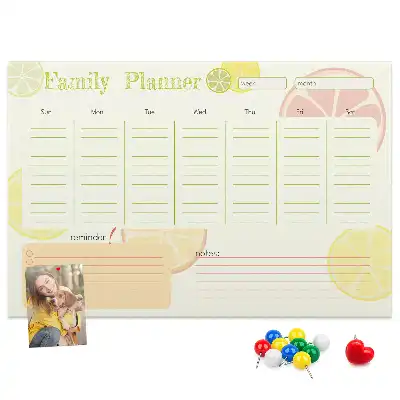 Tableau en liège déco Planificateur familial