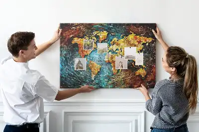 Tableau d'affichage en liège Monde du chaos