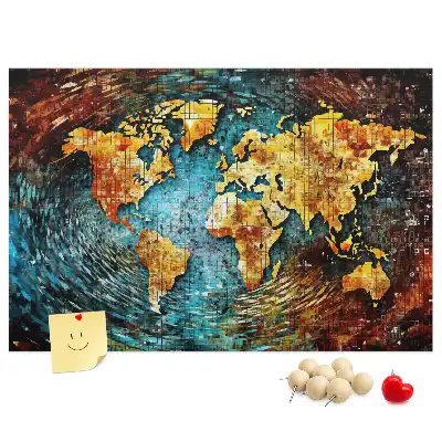 Tableau d'affichage en liège Monde du chaos