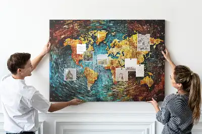 Tableau d'affichage en liège Monde du chaos