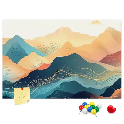 Tableau de liège Vue sur les sommets des montagnes