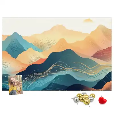 Tableau de liège Vue sur les sommets des montagnes