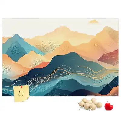 Tableau de liège Vue sur les sommets des montagnes