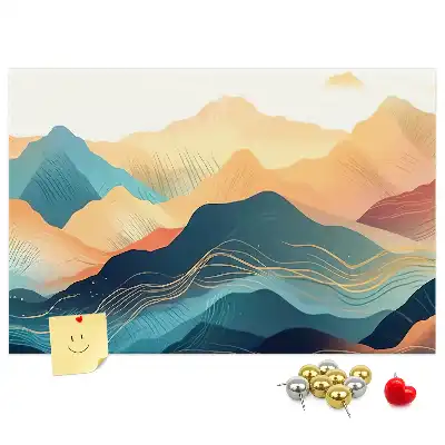 Tableau de liège Vue sur les sommets des montagnes