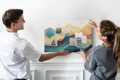 Tableau de liège Vue sur les sommets des montagnes