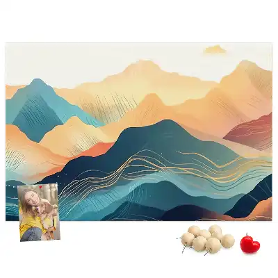 Tableau de liège Vue sur les sommets des montagnes