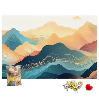 Tableau de liège Vue sur les sommets des montagnes
