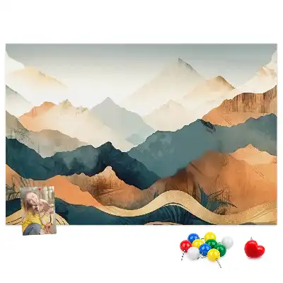 Tableau d’affichage en liège Montagnes paysage