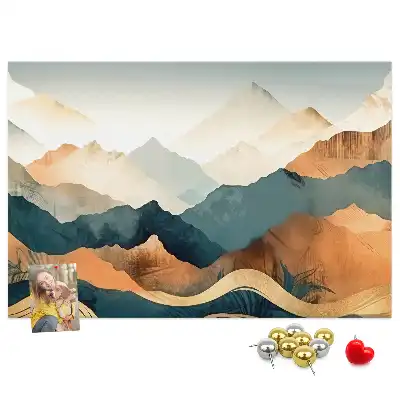 Tableau d’affichage en liège Montagnes paysage