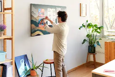 Tableau d’affichage en liège Montagnes paysage
