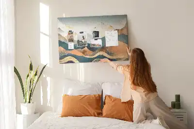 Tableau d’affichage en liège Montagnes paysage