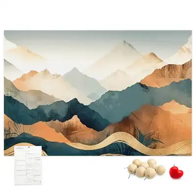 Tableau d’affichage en liège Montagnes paysage