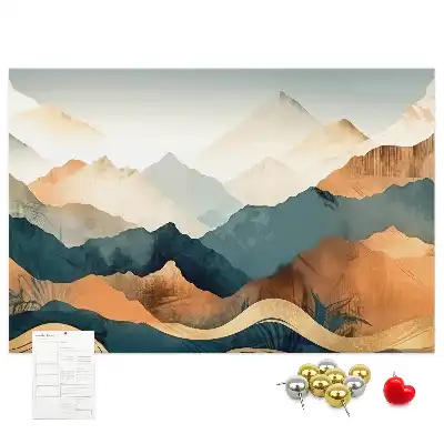 Tableau d’affichage en liège Montagnes paysage