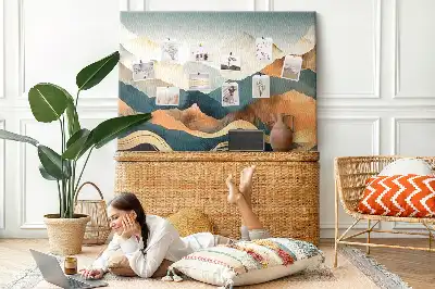 Tableau d’affichage en liège Montagnes paysage