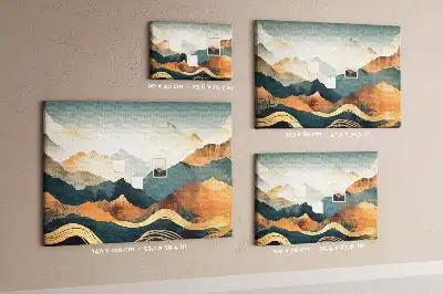 Tableau d’affichage en liège Montagnes paysage