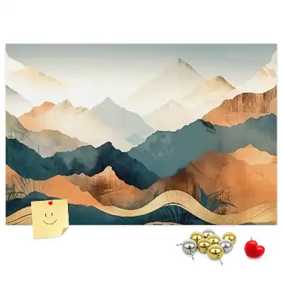 Tableau d’affichage en liège Montagnes paysage