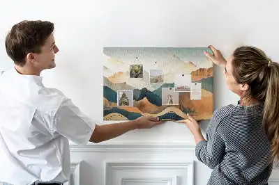 Tableau d’affichage en liège Montagnes paysage