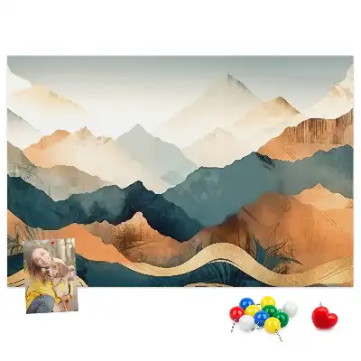Tableau d’affichage en liège Montagnes paysage