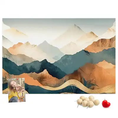 Tableau d’affichage en liège Montagnes paysage