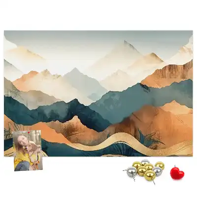 Tableau d’affichage en liège Montagnes paysage