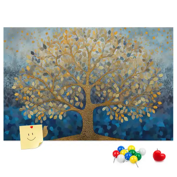 Tableau en liège décoratif motif arbre abstrait
