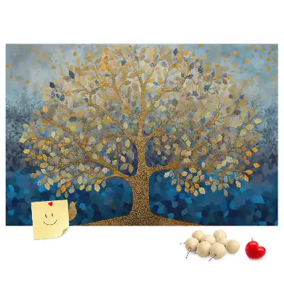 Tableau en liège décoratif motif arbre abstrait
