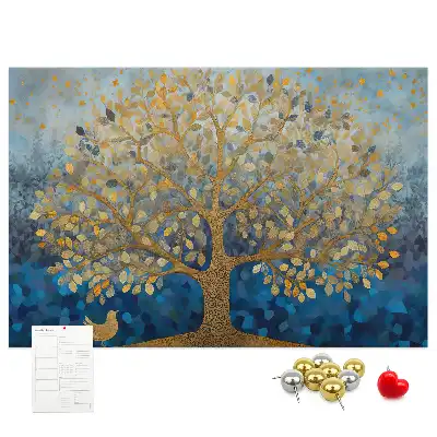 Tableau en liège décoratif motif arbre abstrait