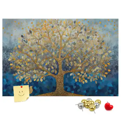 Tableau en liège décoratif motif arbre abstrait