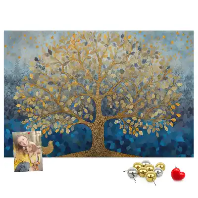 Tableau en liège décoratif motif arbre abstrait