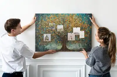 Tableau de liège Arbre en mosaïque