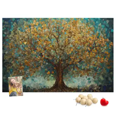 Tableau de liège Arbre en mosaïque