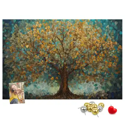 Tableau de liège Arbre en mosaïque