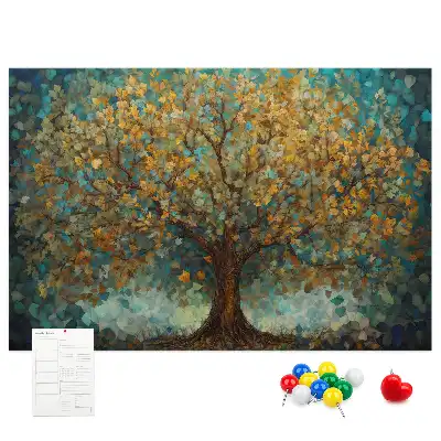 Tableau de liège Arbre en mosaïque