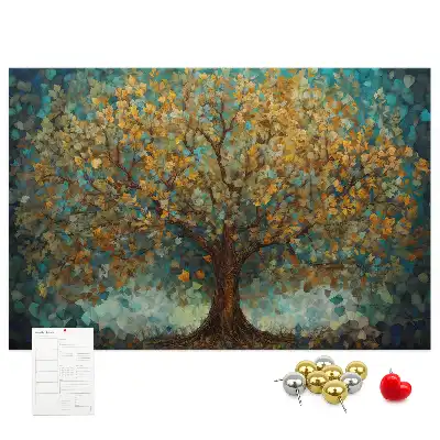 Tableau de liège Arbre en mosaïque