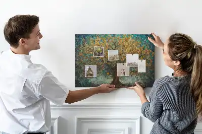 Tableau de liège Arbre en mosaïque