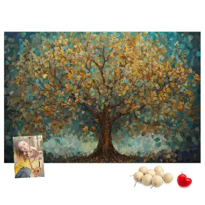 Tableau de liège Arbre en mosaïque