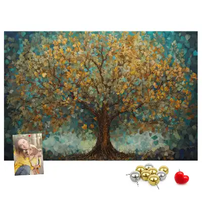 Tableau de liège Arbre en mosaïque