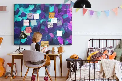 Tableau en liège décoratif à motifs géométriques